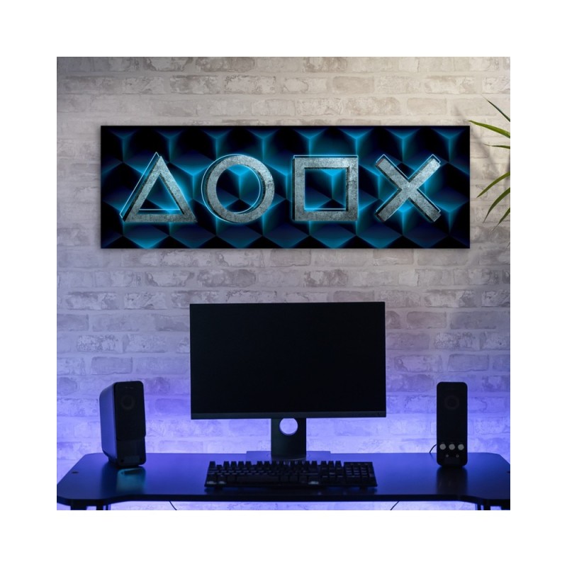 Wandbild für Wohnzimmer - Spielsymbole | Feeby