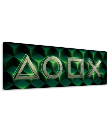 Gaming room Canvas painting - Symbols of the game | FEEBY