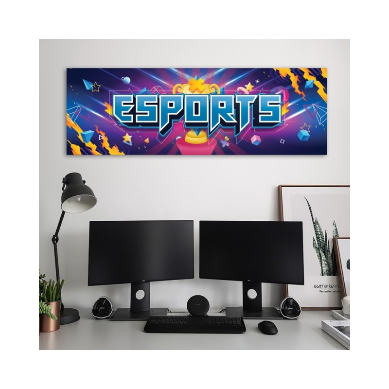 Dekoratives Leinwandbild - Abstrakt für den Spieler | Feeby