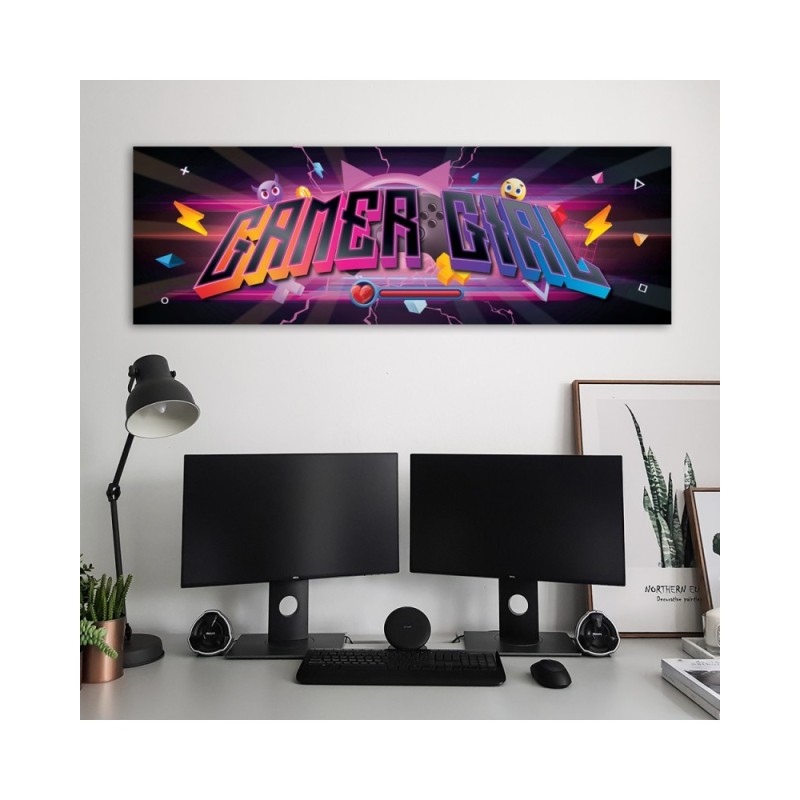 Modernes Wandbild - Gaming Zone Inschrift | Feeby