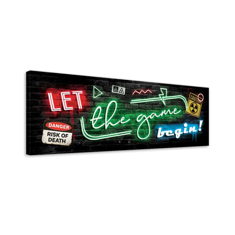 Leinwanddruck - Neon für Spieler | Feeby