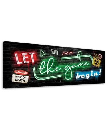 Leinwanddruck - Neon für Spieler | Feeby