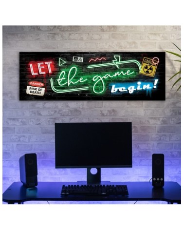 Leinwanddruck - Neon für Spieler | Feeby