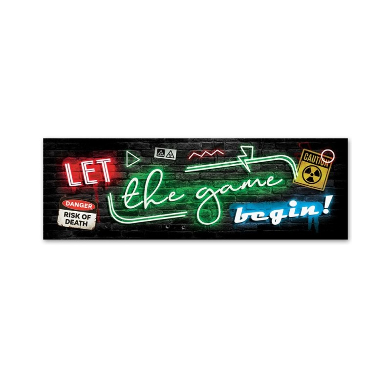 Leinwanddruck - Neon für Spieler | Feeby