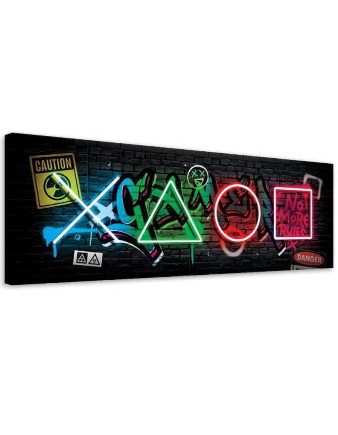 Leinwandbild - Spielkonsole Symbole | Feeby