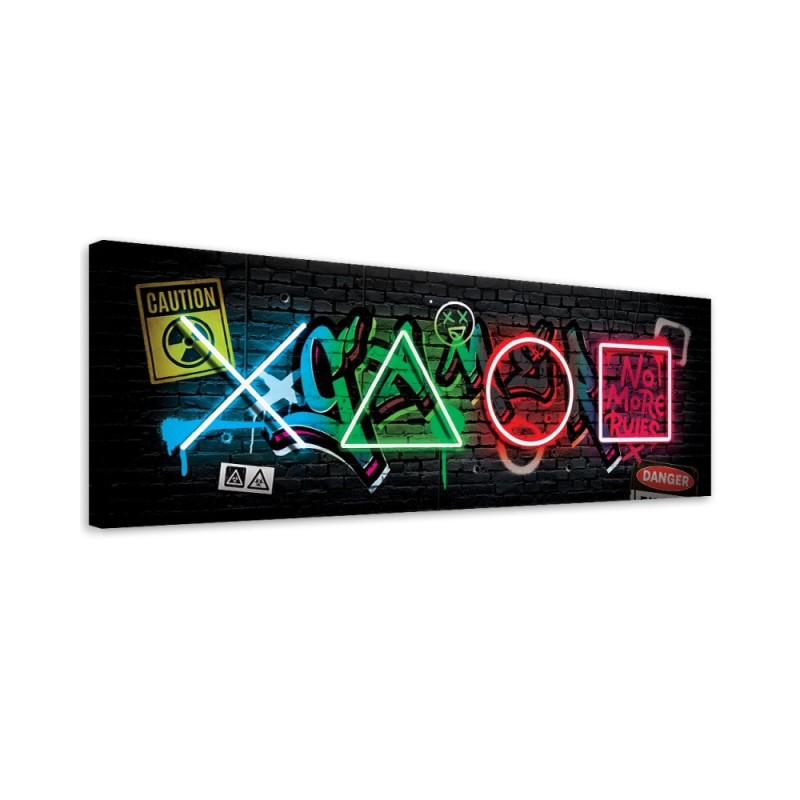 Leinwandbild - Spielkonsole Symbole | Feeby