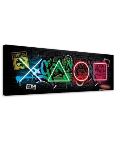 Leinwandbild - Spielkonsole Symbole | Feeby