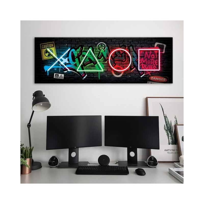 Leinwandbild - Spielkonsole Symbole | Feeby