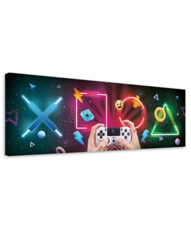 Canvas prints for a teenager's room - Buttons and game controller | FEEBY