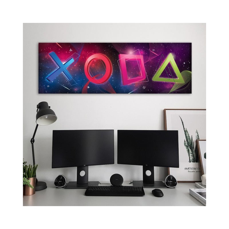 Wandbild für Wohnzimmer - Spielkonsole für Gamers | Feeby