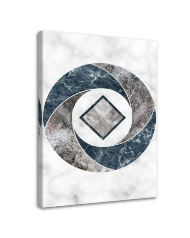Leinwandbild - Abstrakte Geometrie - Marmor | Feeby