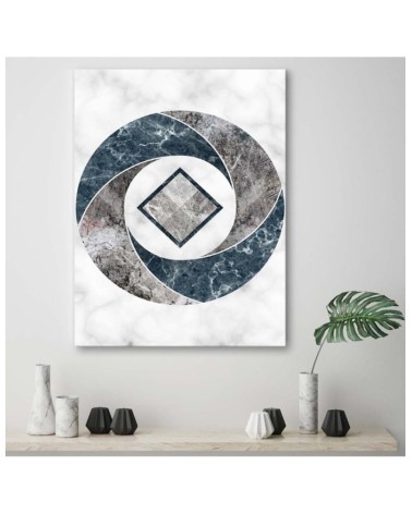 Leinwandbild - Abstrakte Geometrie - Marmor | Feeby