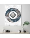 Stylowe obrazy do salonu - Geometria abstrakcja marmur | FEEBY
