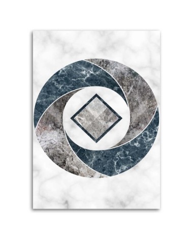 Leinwandbild - Abstrakte Geometrie - Marmor | Feeby