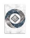 Stylowe obrazy do salonu - Geometria abstrakcja marmur | FEEBY