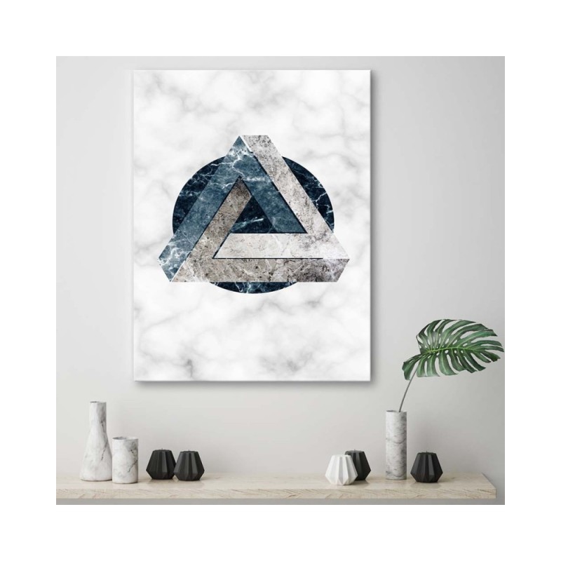 Bild auf Leinwand - Geometrische Abstraktion - Marmor | Feeby