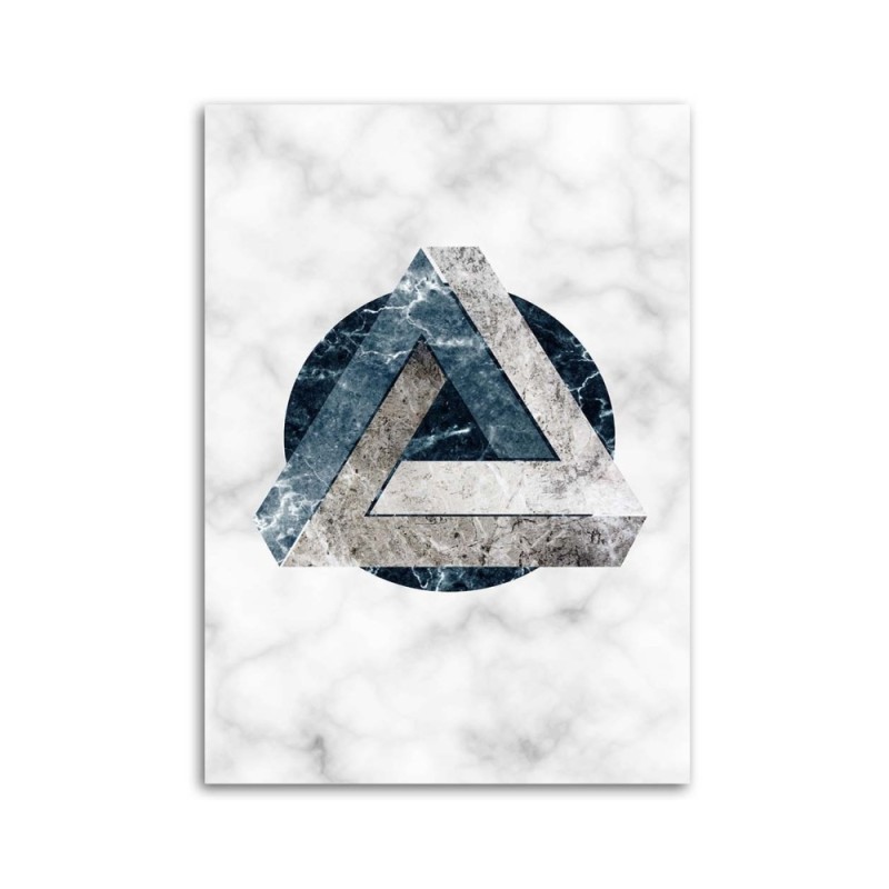 Bild auf Leinwand - Geometrische Abstraktion - Marmor | Feeby