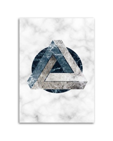 Bild auf Leinwand - Geometrische Abstraktion - Marmor | Feeby