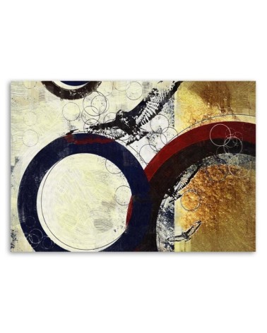 Leinwandbild - Braun Kreise abstrakt | Feeby