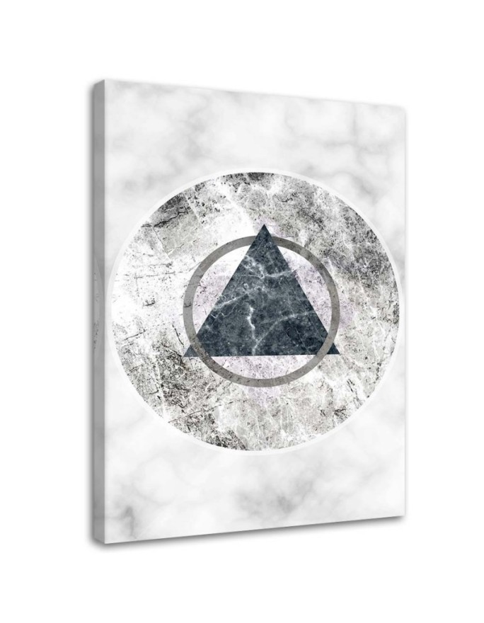 Dekoratives Leinwandbild - Geometrische Figuren - Marmor | Feeby