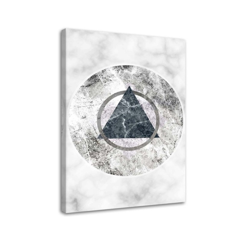 Dekoratives Leinwandbild - Geometrische Figuren - Marmor | Feeby