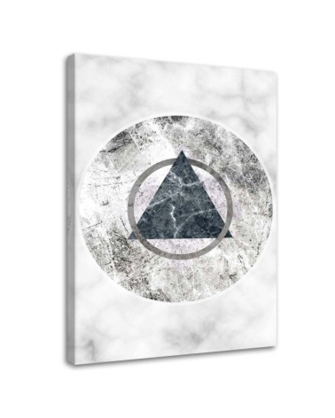 Dekoratives Leinwandbild - Geometrische Figuren - Marmor | Feeby