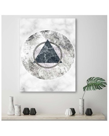 Dekoratives Leinwandbild - Geometrische Figuren - Marmor | Feeby