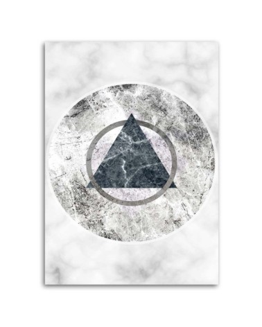 Dekoratives Leinwandbild - Geometrische Figuren - Marmor | Feeby