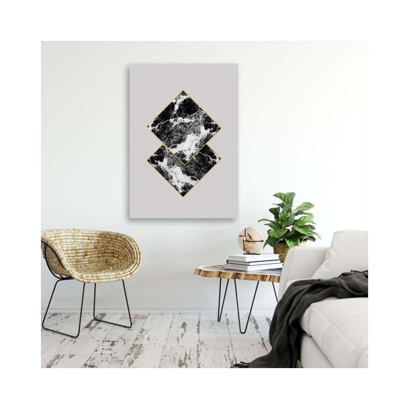 Leinwanddruck - Anordnung der Quadrate | Feeby