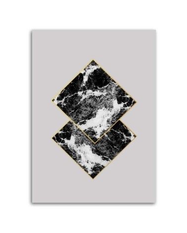 Leinwanddruck - Anordnung der Quadrate | Feeby