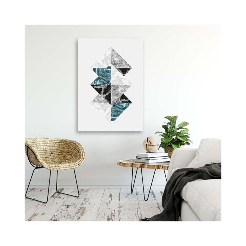 Bild auf Leinwand - Rhombus-Zusammensetzung | Feeby