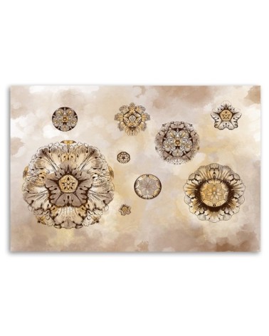 Modernes Wandbild - Florale geometrische Formen | Feeby