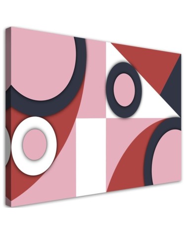 Leinwandbild - Geometrische Abstraktionsformen | Feeby