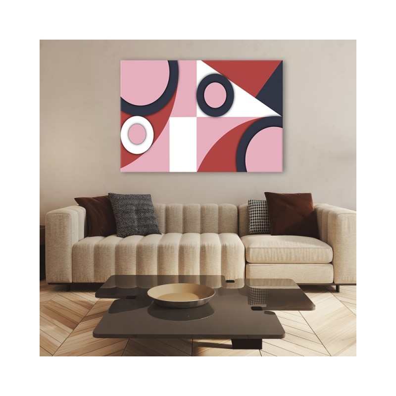 Leinwandbild - Geometrische Abstraktionsformen | Feeby