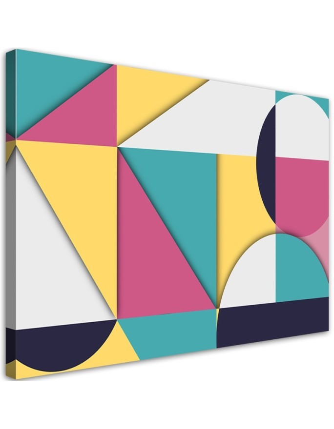 Modernes Wandbild - Geometrische Abstraktionsformen | Feeby