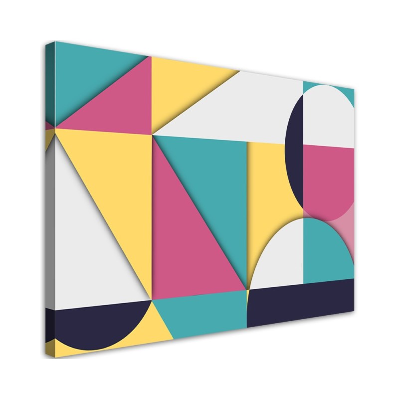 Modernes Wandbild - Geometrische Abstraktionsformen | Feeby