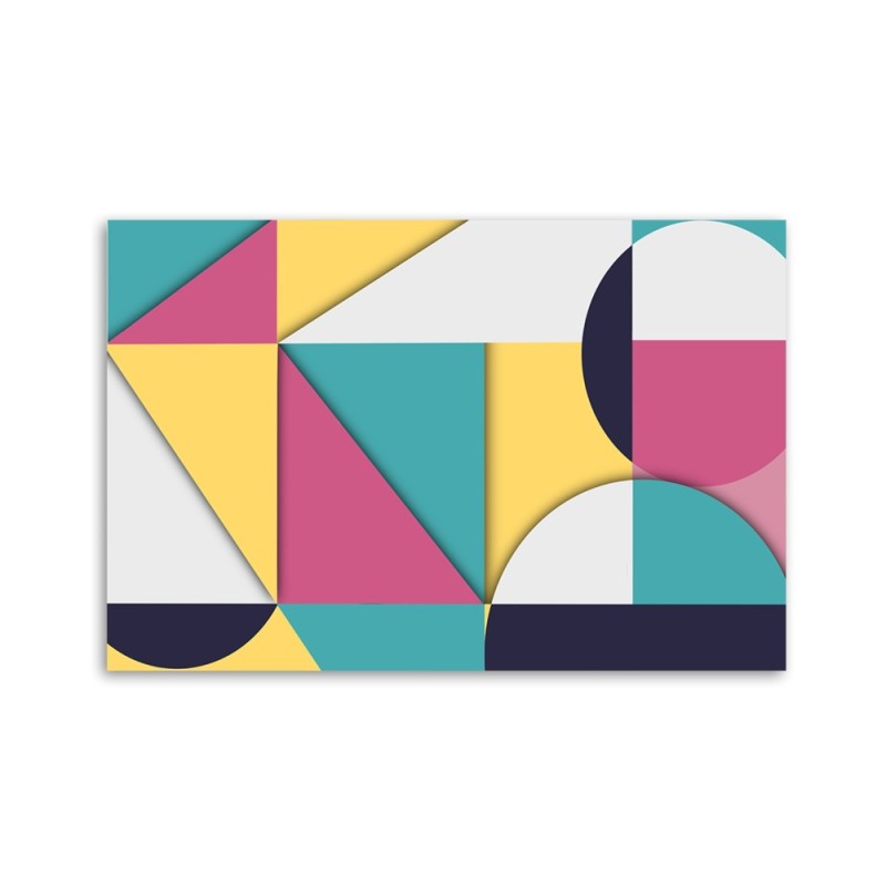 Modernes Wandbild - Geometrische Abstraktionsformen | Feeby