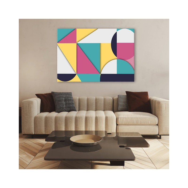 Modernes Wandbild - Geometrische Abstraktionsformen | Feeby