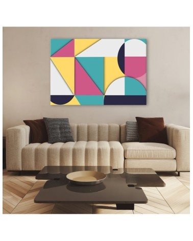 Modernes Wandbild - Geometrische Abstraktionsformen | Feeby