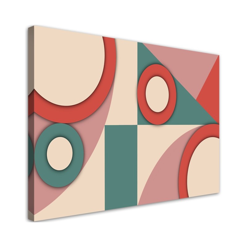 Leinwandbild - Geometrische Abstraktionsformen | Feeby