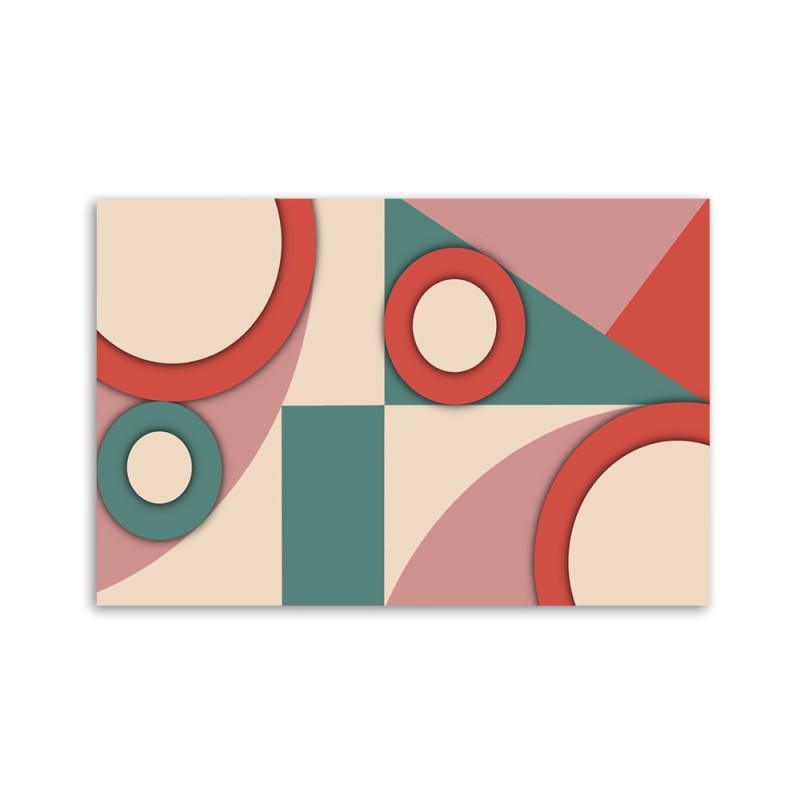 Leinwandbild - Geometrische Abstraktionsformen | Feeby