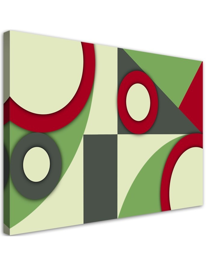 Leinwandbild modern - Geometrische Abstraktionsformen | Feeby