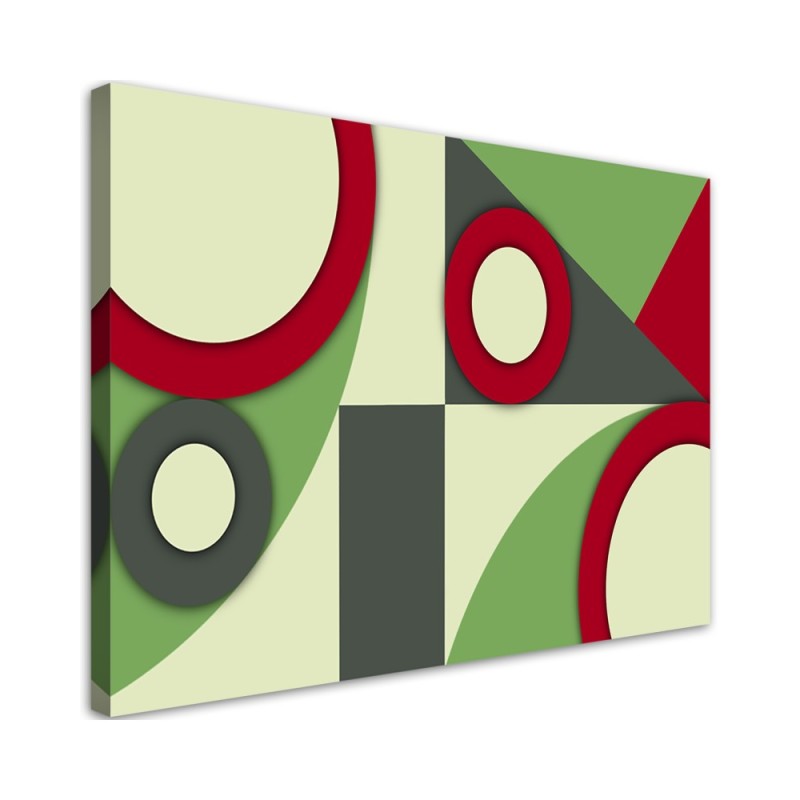 Leinwandbild modern - Geometrische Abstraktionsformen | Feeby