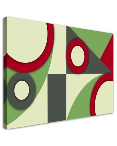 Leinwandbild modern - Geometrische Abstraktionsformen | Feeby