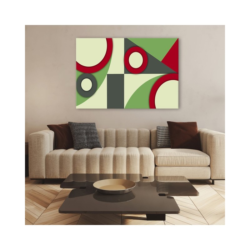 Leinwandbild modern - Geometrische Abstraktionsformen | Feeby