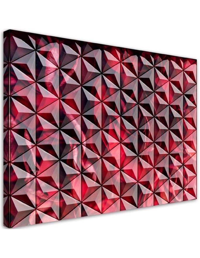 Designerskie obrazy do biura - Czerwona geometria | FEEBY