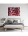 Designerskie obrazy do biura - Czerwona geometria | FEEBY