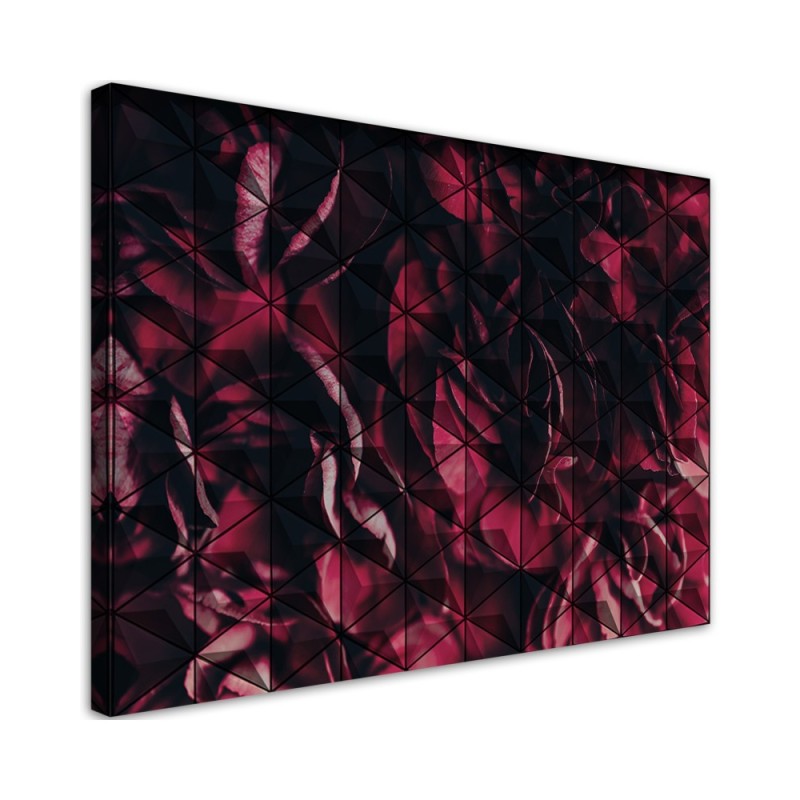 Modernes Wandbild - Rote geometrische Abstrakt | Feeby