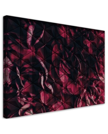 Picture for the bedroom - Red geometric abstraction | FEEBY