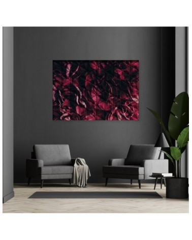 Modernes Wandbild - Rote geometrische Abstrakt | Feeby